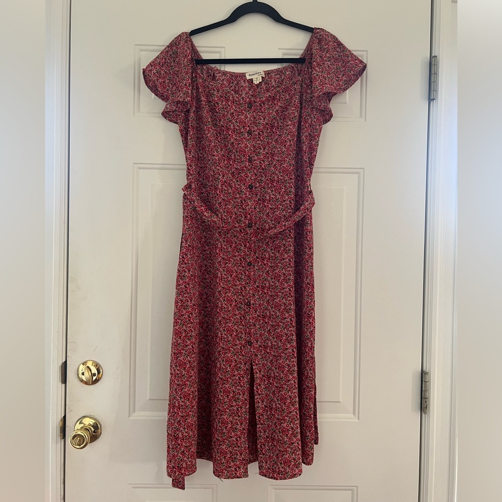 Monteau Floral Midi Dress